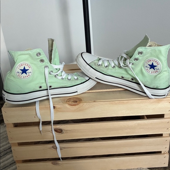 Converse Mint Green High-Top Sneakers - Picture 2 of 3